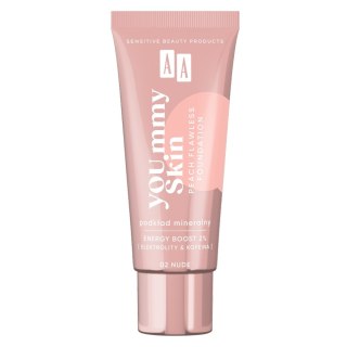 AA YOU.mmy Skin Peach Flawless Foundation podkład mineralny 02 Nude 30ml