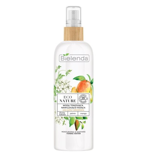 Bielenda Eco Nature woda tonizująca nawilżająco-kojąca Śliwka Kakadu & Jaśmin & Mango 200ml