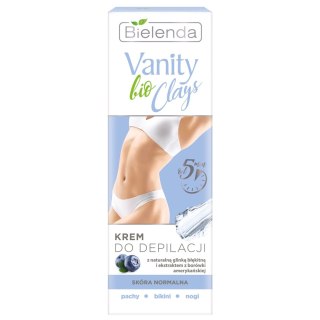 Vanity Bio Clays krem do depilacji z niebieską glinką do skóry normalnej 100ml Bielenda