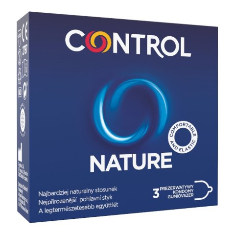 Nature ergonomiczne prezerwatywy z naturalnego lateksu 3szt. Control