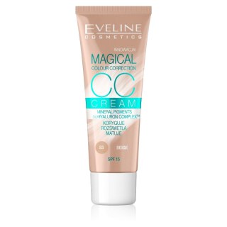 Eveline Cosmetics Magical Colour Correction CC Cream multifunkcyjny podkład 53 Beige SPF15 30ml