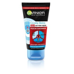 Garnier Czysta Skóra Aktywny Węgiel żel myjący do twarzy 3w1 150ml