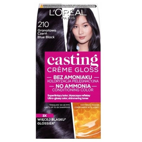 L'Oreal Paris Casting Creme Gloss farba do włosów 210 Granatowa Czerń