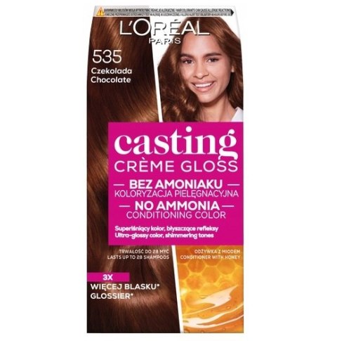 L'Oreal Paris Casting Creme Gloss farba do włosów 535 Czekolada