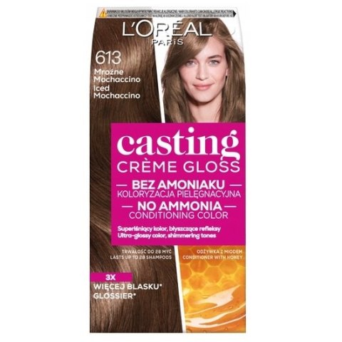 L'Oreal Paris Casting Creme Gloss farba do włosów 613 Mroźne Mochaccino