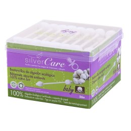 Masmi Silver Care patyczki higieniczne do uszu z bawełny organicznej dla niemowląt i dzieci 56szt