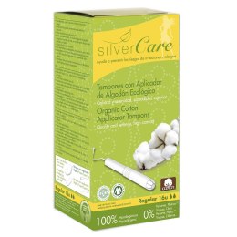 Silver Care tampony z aplikatorem z bawełny organicznej Regular 16szt Masmi