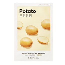 Missha Airy Fit Sheet Mask łagodząca maseczka w płachcie z ekstraktem z ziemniaków Potato 19ml