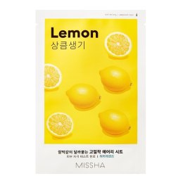 Missha Airy Fit Sheet Mask rozjaśniająca maseczka w płachcie z ekstraktem z cytryny Lemon 19ml
