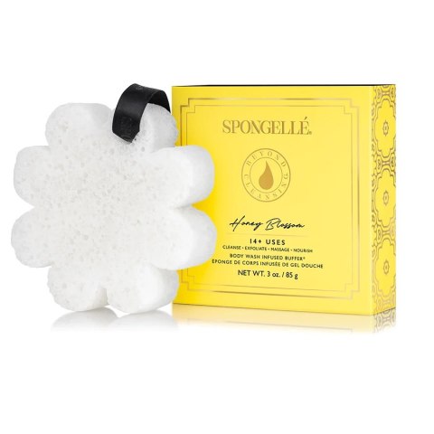 Boxed Flower gąbka nasączona mydłem do mycia ciała Honey Blossom Spongelle