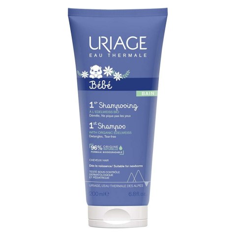 URIAGE Bebe 1st Shampoo bardzo łagodny szampon niezawierający mydła 200ml URIAGE Bebe 1st Shampoo bardzo łagodny szampon niezawierający mydła 200ml