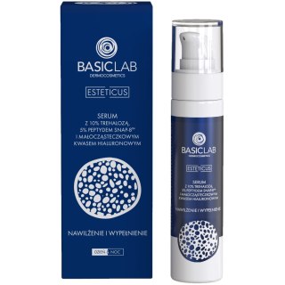 BasicLab Esteticus serum z 10% trehalozą 5% peptydem SNAP-8 i małocząsteczkowym kwasem hialuronowym 50ml