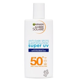 Garnier Ambre Solaire Super UV fluid ochronny do twarzy przeciw przebarwieniom SPF50+ 40ml