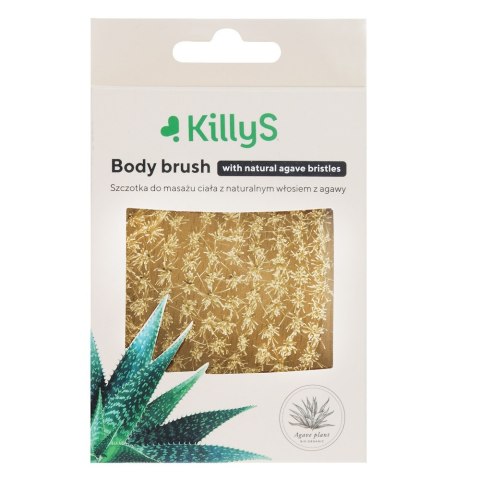 Body Brush szczotka do ciała z naturalnym włosiem z agawy KillyS