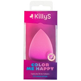 Color Me Happy gąbeczka 3D do makijażu Różowa KillyS