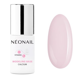 NeoNail Modeling Base Calcium baza hybrydowa Basic Pink 7.2ml