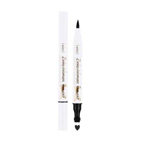 Boho Woman Eyeliner with Stamp czarny eyeliner ze stampem Serduszko 1.2g Wibo