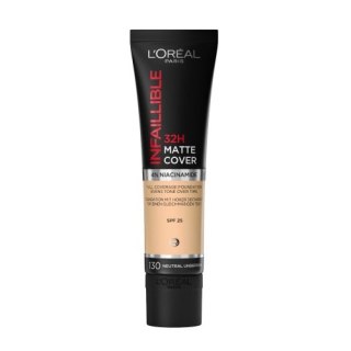 Infallible 32H Matte Cover Foundation długotrwały podkład matujący 130 Neutral Undertone/True Beige 30ml L'Oreal Paris