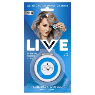 Live Paint It! zmywalna kreda do włosów Icy Blue 33g Schwarzkopf