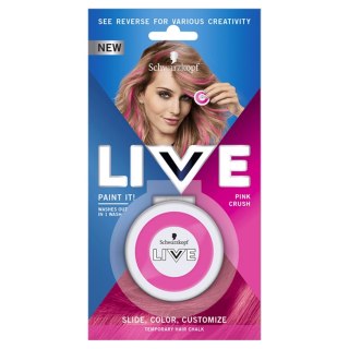 Live Paint It! zmywalna kreda do włosów Pink Crush 33g Schwarzkopf