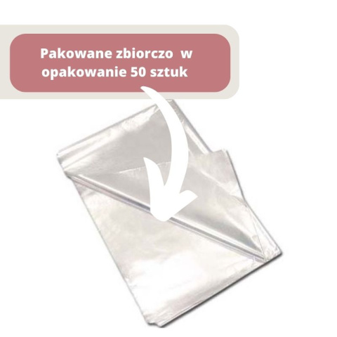 Peleryny fryzjerskie foliowe HDPE, zestaw 50 sztuk