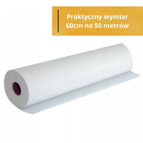 Podkład kosmetyczny, prześcieradło włókninowe, Economic Soft 60cm/50m