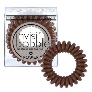 Power gumki do włosów Pretzel Brown 3szt Invisibobble