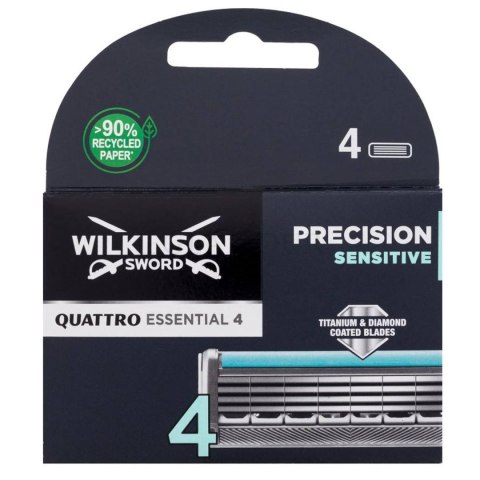 Quattro Titanium Sensitive zapasowe ostrza do maszynki do golenia dla mężczyzn 4szt Wilkinson