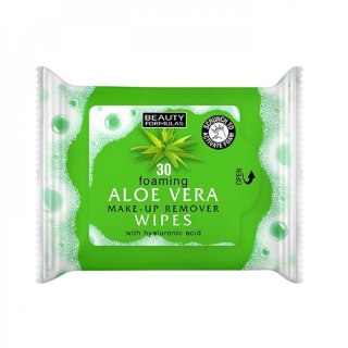 Aloe Vera Make-Up Remover Wipes aloesowe chusteczki do demakijażu twarzy 30szt. Beauty Formulas