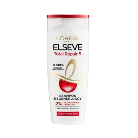 Elseve Total Repair 5 szampon regenerujący do włosów zniszczonych 400ml L'Oreal Paris