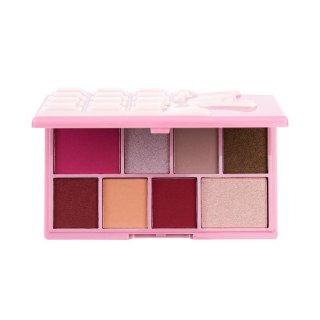 Makeup Revolution I Heart Revolution Mini Chocolate Eyeshadow Palette mini paletka cieni do powiek Rose Cream 10.2g