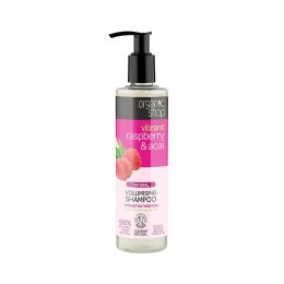 Organic Shop Natural Volumising Shampoo naturalny szampon zwiększający objętość włosów Raspberry & Acai 280ml