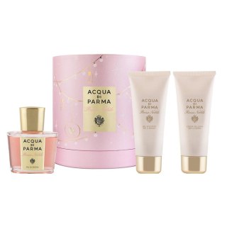 Rosa Nobile zestaw woda perfumowana spray 100ml + balsam do ciała 75ml + żel pod prysznic 75ml Acqua di Parma