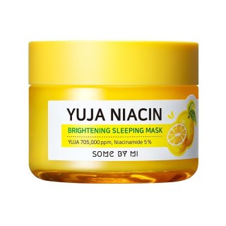 Yuja Niacin Miracle Brightening Sleeping Mask rozjaśniająco-nawilżająca maska na noc 60g Some By Mi