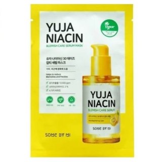 Yuja Niacnin Blemish Serum Mask rozjaśniająca maska do twarzy 25g Some By Mi