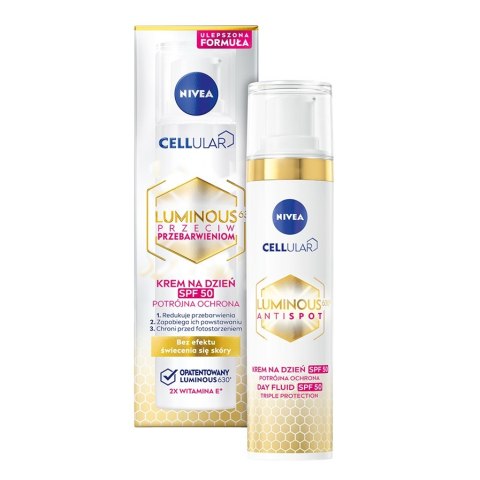 Nivea Cellular Luminous 630® SPF50 krem na dzień przeciw przebarwieniom 40ml Nivea Cellular Luminous 630® SPF50 krem na dzień przeciw przebarwieniom 40ml
