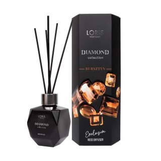 Diamond Exclusive Reed Diffuser dyfuzor zapachowy z patyczkami Bursztyn 110ml LORIS