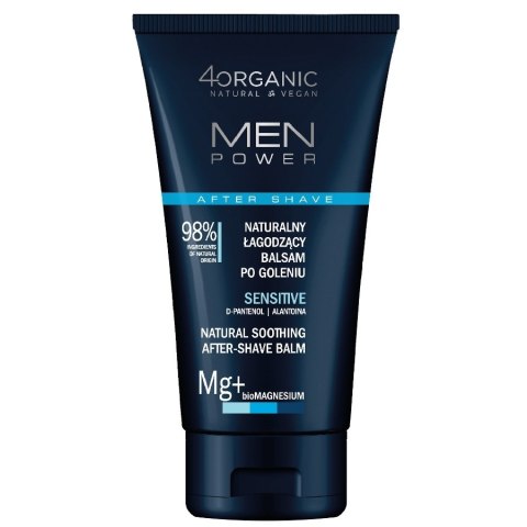 Men Power naturalny łagodzący balsam po goleniu Sensitive 150ml 4organic