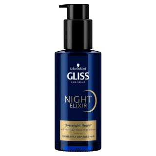 Night Elixir Repair odbudowująca kuracja na noc bez spłukiwania do włosów mocno zniszczonych 100ml Gliss