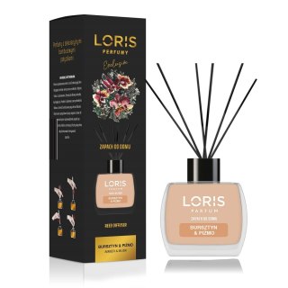 Reed Diffuser dyfuzor zapachowy z patyczkami Bursztyn & Piżmo 120ml LORIS