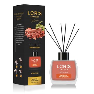 Reed Diffuser dyfuzor zapachowy z patyczkami Drzewo Sandałowe 120ml LORIS