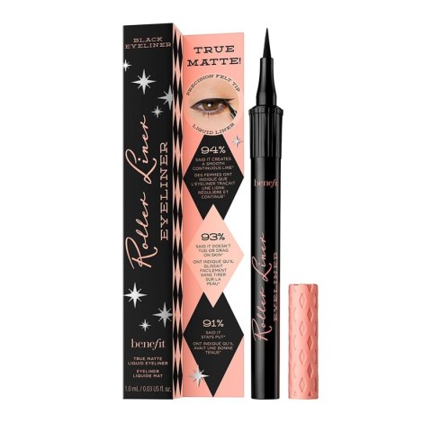 Benefit Roller Liner Matte Liquid Eyeliner matowy eyeliner w pisaku Black 1ml Benefit Roller Liner Matte Liquid Eyeliner matowy eyeliner w pisaku Black 1ml