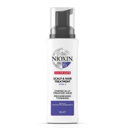 System 6 Scalp & Hair Leave-In Treatment kuracja bez spłukiwania do skóry głowy i włosów po zabiegach chemicznych znacznie przer NIOXIN