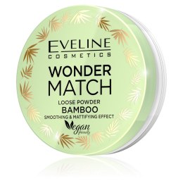Wonder Match Loose Powder Bamboo puder sypki bambusowy wygładzająco-matujący 6g Eveline Cosmetics