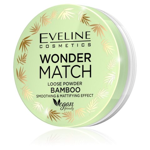 Wonder Match Loose Powder Bamboo puder sypki bambusowy wygładzająco-matujący 6g Eveline Cosmetics Wonder Match Loose Powder Bamboo puder sypki bambusowy wygładzająco-matujący 6g Eveline Cosmetics