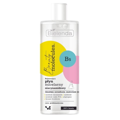 Beauty Molecules balansujący niacynamidowy płyn micelarny 500ml Bielenda Beauty Molecules balansujący niacynamidowy płyn micelarny 500ml Bielenda