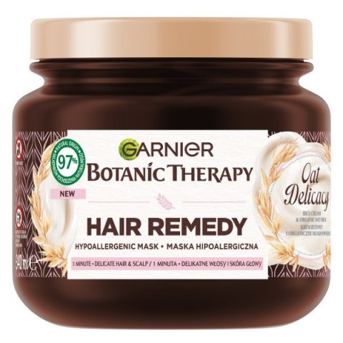 Botanic Therapy Oat Delicacy hipoalergiczna maska do delikatnych włosów i skóry głowy 340ml Garnier