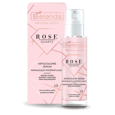 Bielenda Crystal Glow Rose Quartz kryształowe serum nawilżająco-rozświetlające 30ml Bielenda Crystal Glow Rose Quartz kryształowe serum nawilżająco-rozświetlające 30ml
