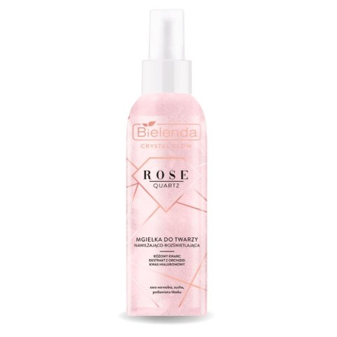 Bielenda Crystal Glow Rose Quartz mgiełka do twarzy nawilżająco-rozświetlająca 200ml