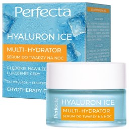 Hyaluron Ice Multi-Hydrator serum do twarzy na noc 50ml Perfecta